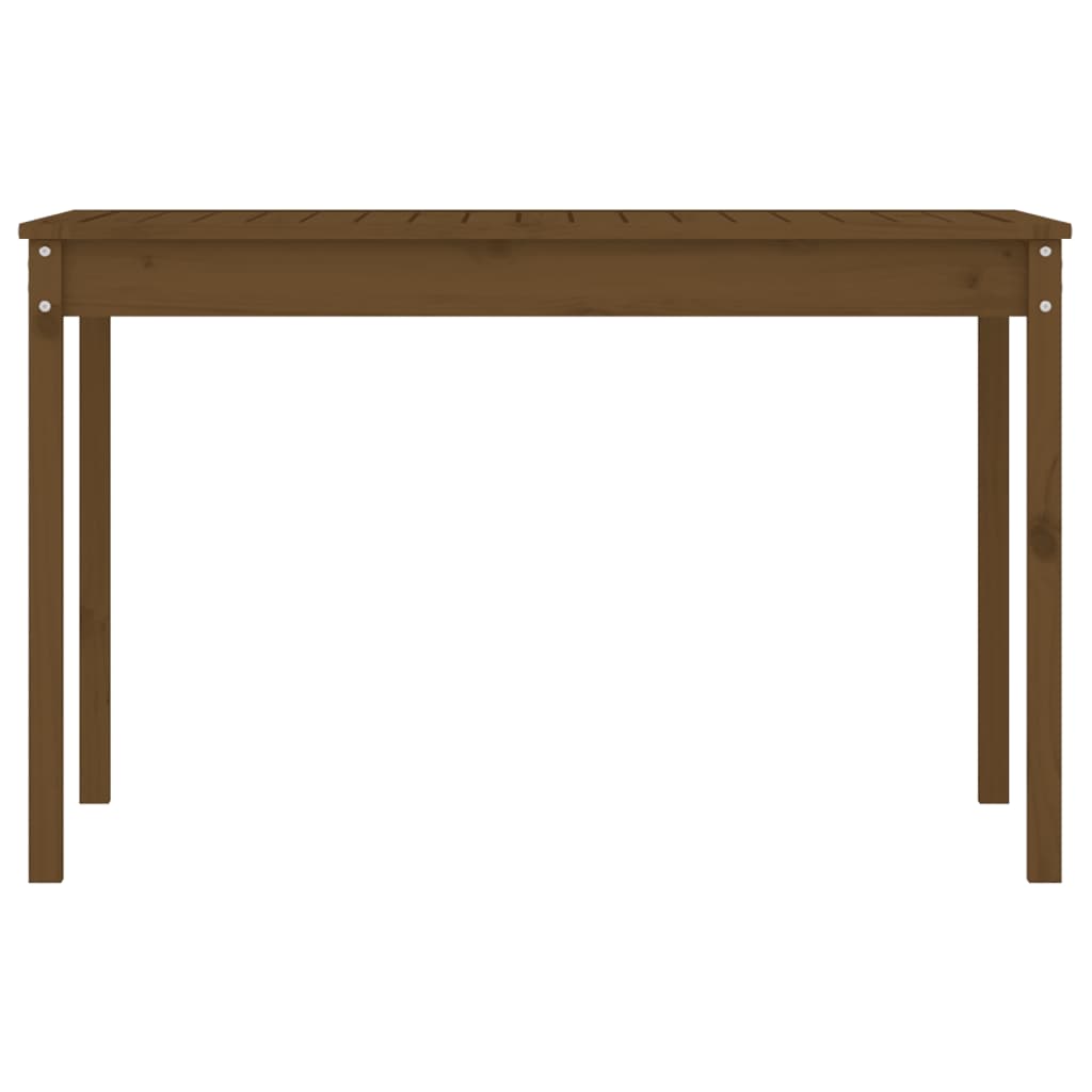 Gartentisch Honigbraun 121x82,5x76 cm Massivholz Kiefer