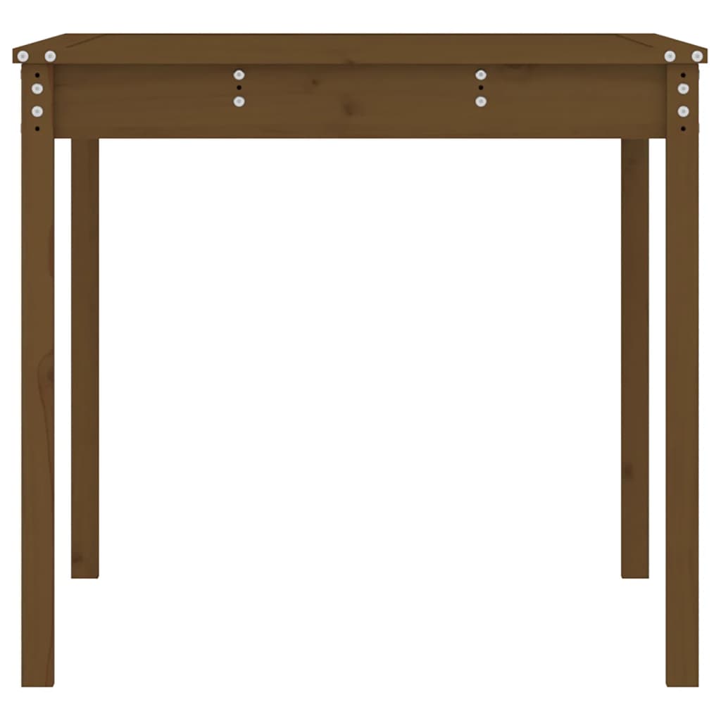 Gartentisch Honigbraun 121x82,5x76 cm Massivholz Kiefer