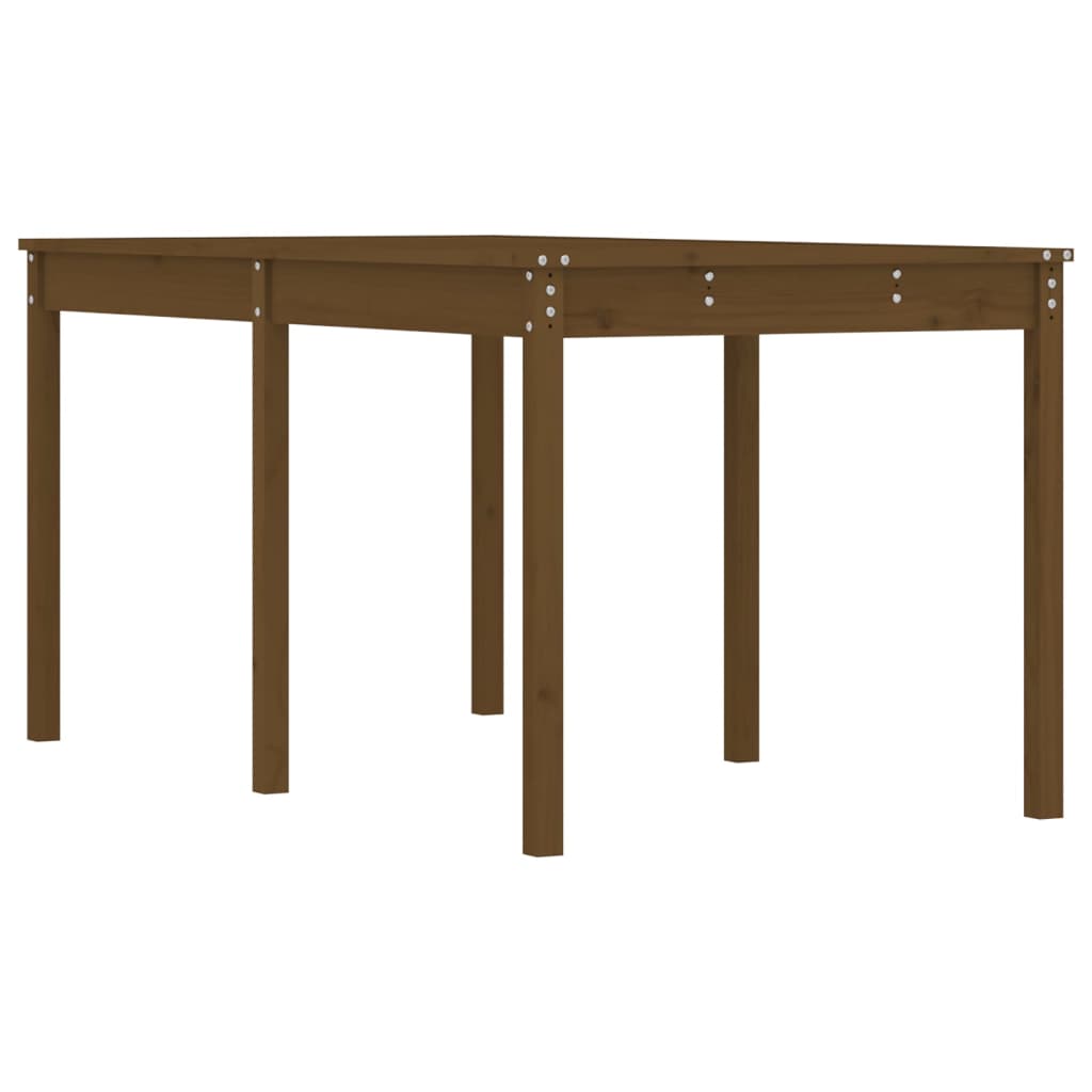 Gartentisch Honigbraun 159,5x82,5x76 cm Massivholz Kiefer