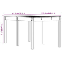 Thumbnail for Gartentisch 159,5x82,5x76 cm Massivholz Douglasie