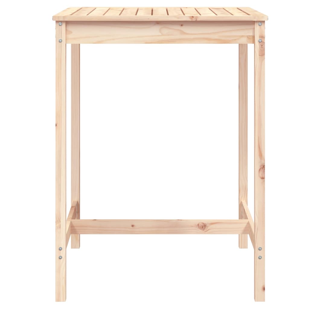 Gartentisch 82,5x82,5x110 cm Massivholz Kiefer