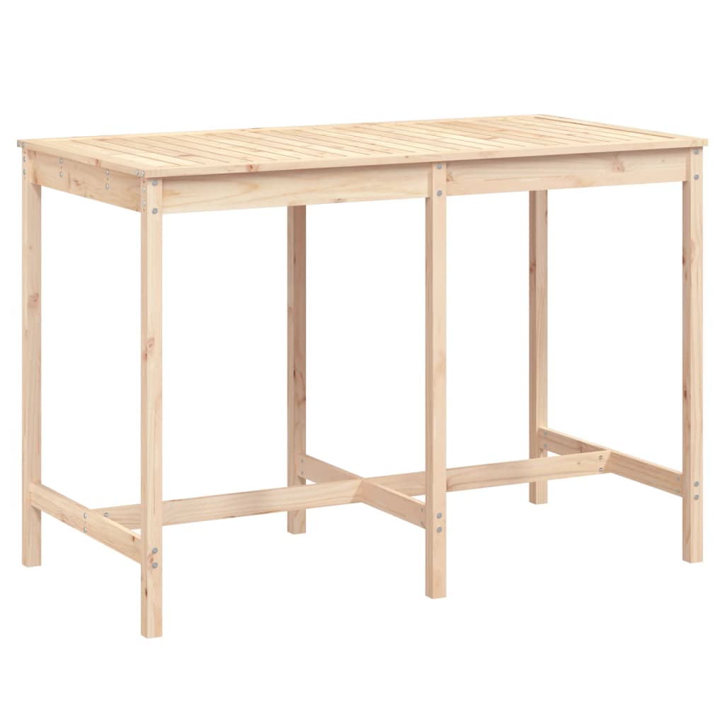 Gartentisch 159,5x82,5x110 cm Massivholz Kiefer