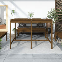 Thumbnail for Gartentisch Honigbraun 159,5x82,5x110 cm Massivholz Kiefer