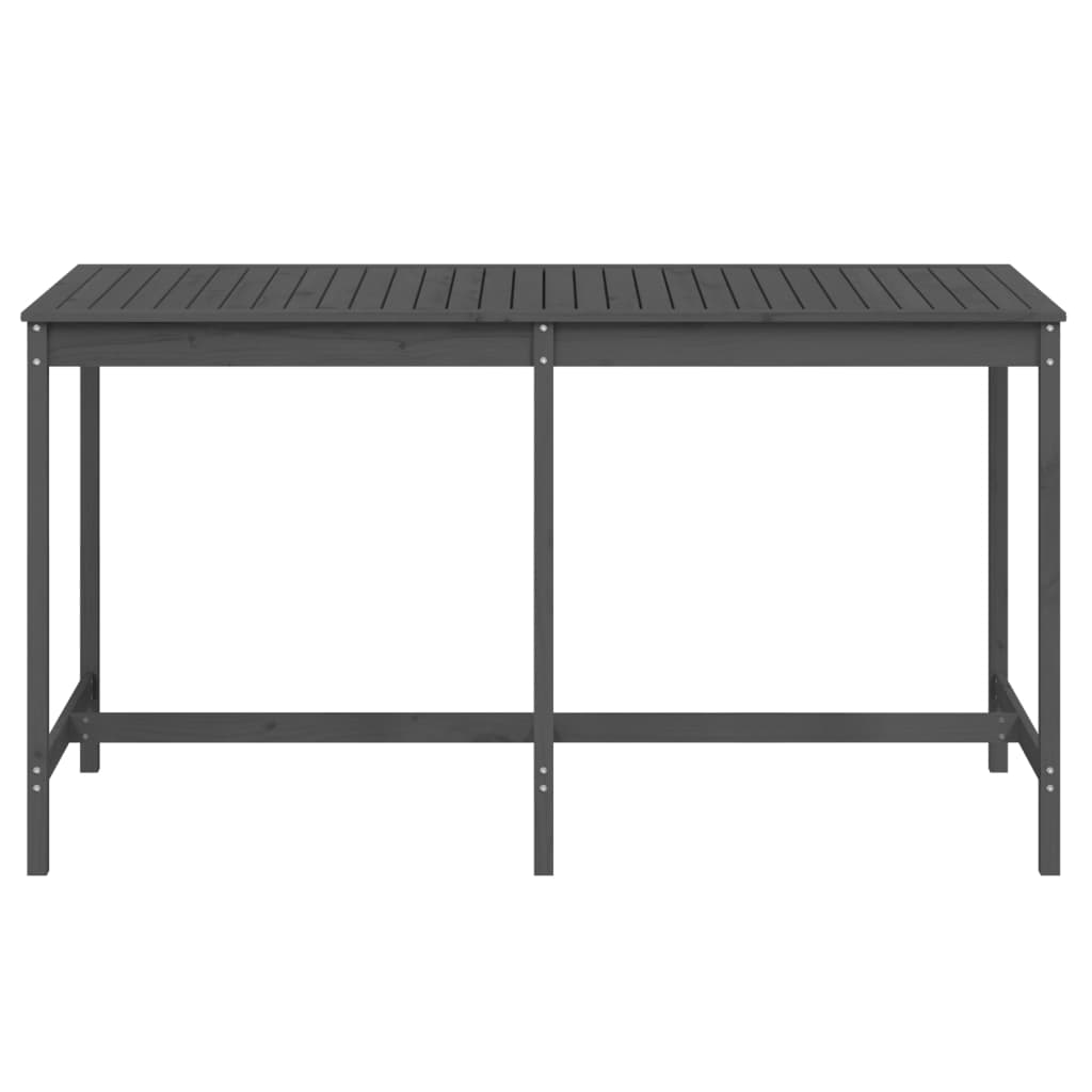Gartentisch Grau 203,5x90x110 cm Massivholz Kiefer