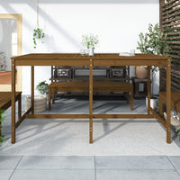 Thumbnail for Gartentisch Honigbraun 203,5x90x110 cm Massivholz Kiefer