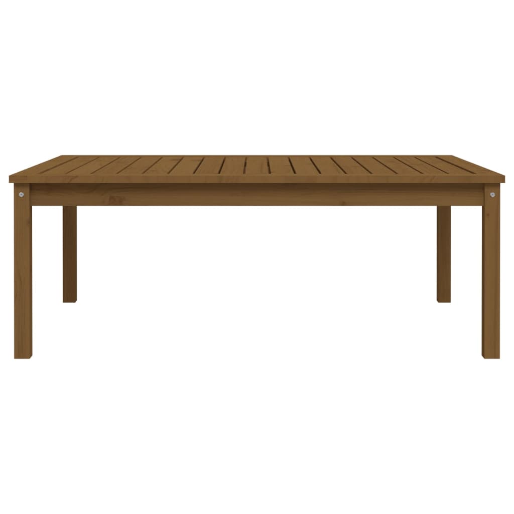 Gartentisch Honigbraun 121x82,5x45 cm Massivholz Kiefer