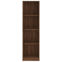 Thumbnail for Bücherregal 4 Fächer Braun Eichen-Optik 40x24x143 cm