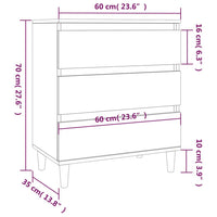 Thumbnail for Sideboard Sonoma-Eiche 60x35x70 cm Holzwerkstoff