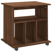 Thumbnail for Rollschrank Braun Eichen-Optik 60x45x60 cm Holzwerkstoff