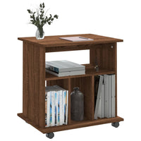 Thumbnail for Rollschrank Braun Eichen-Optik 60x45x60 cm Holzwerkstoff