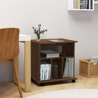Thumbnail for Rollschrank Braun Eichen-Optik 60x45x60 cm Holzwerkstoff