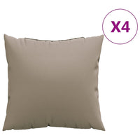 Thumbnail for Sofakissen 4 Stk. Taupe 60x60 cm Stoff
