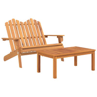 Thumbnail for 2-tlg. Garten-Lounge-Set Adirondack Massivholz Akazie