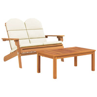 Thumbnail for 2-tlg. Garten-Lounge-Set Adirondack Massivholz Akazie
