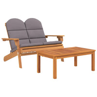 Thumbnail for 2-tlg. Garten-Lounge-Set Adirondack Massivholz Akazie