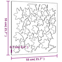 Thumbnail for Garten-Wanddeko 55x55 cm Cortenstahl Ahornblatt-Design