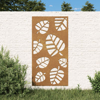 Thumbnail for Garten-Wanddeko 105x55 cm Cortenstahl Blatt-Design