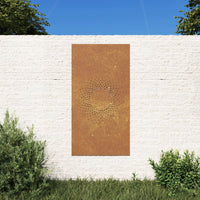 Thumbnail for Garten-Wanddeko 105x55 cm Cortenstahl Sonne-Design