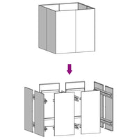 Thumbnail for Pflanzkübel 80x80x80 cm Cortenstahl