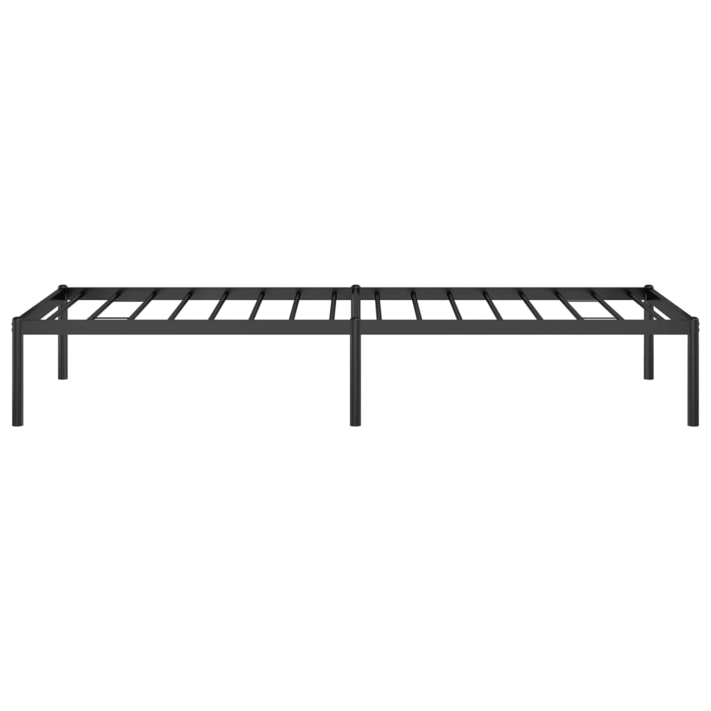 Bettgestell Metall Schwarz 75x190 cm