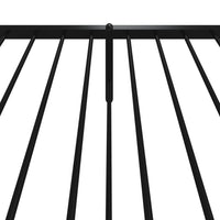 Thumbnail for Bettgestell mit Kopf- und Fußteil Metall Schwarz 90x200 cm