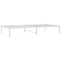 Thumbnail for Bettgestell Metall Weiß 100x190 cm