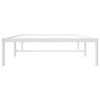 Thumbnail for Bettgestell Metall Weiß 100x190 cm