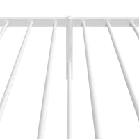 Thumbnail for Bettgestell mit Kopfteil Metall Weiß 80x200 cm