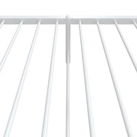 Thumbnail for Bettgestell mit Kopf- und Fußteil Metall Weiß 90x200 cm