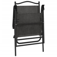 Thumbnail for Klappbare Gartenstühle 2 Stk. Graumeliert Stahl und Textilene