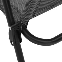 Thumbnail for Klappbare Gartenstühle 2 Stk. Graumeliert Stahl und Textilene