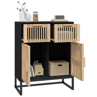 Thumbnail for Sideboard Schwarz 60x30x75 cm Holzwerkstoff