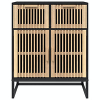 Thumbnail for Sideboard Schwarz 60x30x75 cm Holzwerkstoff