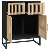 Thumbnail for Sideboard Schwarz 60x30x75 cm Holzwerkstoff