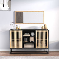 Thumbnail for Sideboard Schwarz 105x30x65 cm Holzwerkstoff