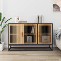 Thumbnail for Sideboard Schwarz 105x30x65 cm Holzwerkstoff