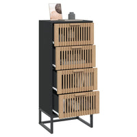 Thumbnail for Highboard Schwarz 40x30x95 cm Holzwerkstoff