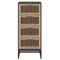 Thumbnail for Highboard Schwarz 40x30x95 cm Holzwerkstoff