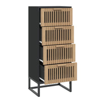 Thumbnail for Highboard Schwarz 40x30x95 cm Holzwerkstoff