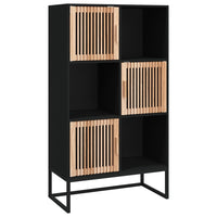 Thumbnail for Highboard Schwarz 70x35x125 cm Holzwerkstoff