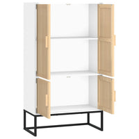 Thumbnail for Highboard Weiß 70x35x125 cm Holzwerkstoff