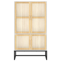 Thumbnail for Highboard Weiß 70x35x125 cm Holzwerkstoff