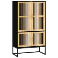 Thumbnail for Highboard Schwarz 70x35x125 cm Holzwerkstoff