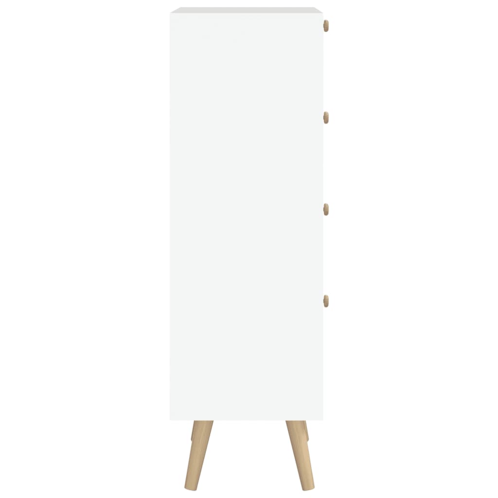 Highboard mit Schubladen 40x30x95 cm Holzwerkstoff