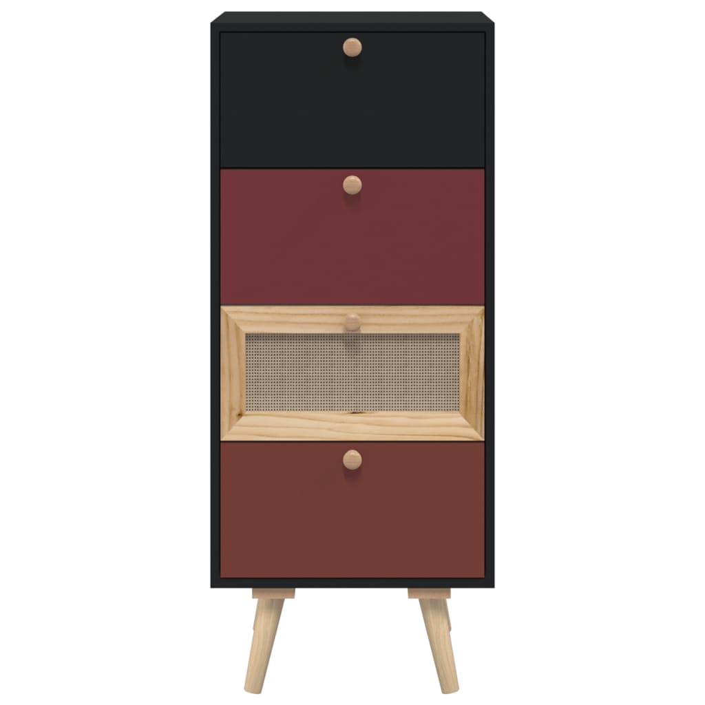 Highboard mit Schubladen 40x30x95 cm Holzwerkstoff