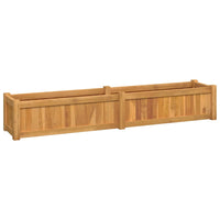 Thumbnail for Hochbeet 150x30x25 cm Massivholz Teak