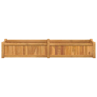 Thumbnail for Hochbeet 150x30x25 cm Massivholz Teak
