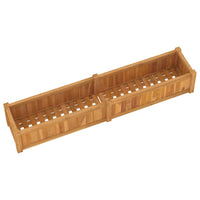 Thumbnail for Hochbeet 150x30x25 cm Massivholz Teak