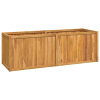 Thumbnail for Hochbeet 150x50x50 cm Massivholz Teak