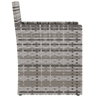 Thumbnail for Gartensessel mit Kissen Grau Poly Rattan